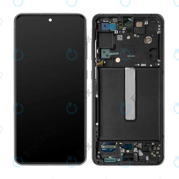 дисплей за Samsung S21 FE G990B, Тъчскрийн и рамка, черен, Black, TFT