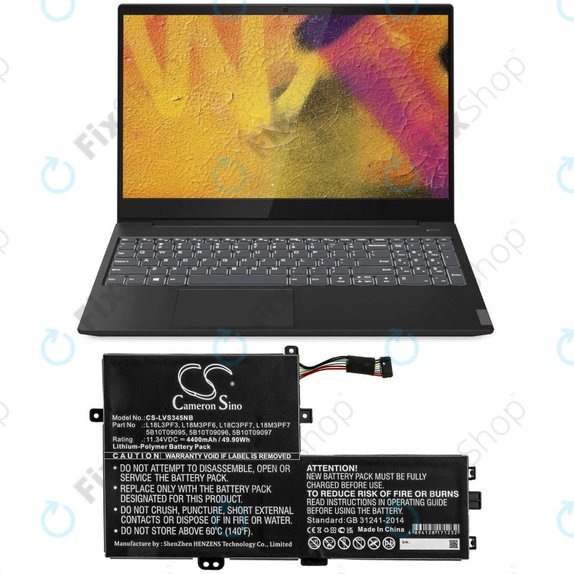 Батерия за Lenovo IdeaPad C340 14, 15, 4400mAh, Li-Pol, 11.34V, 5B10T09095, HQ