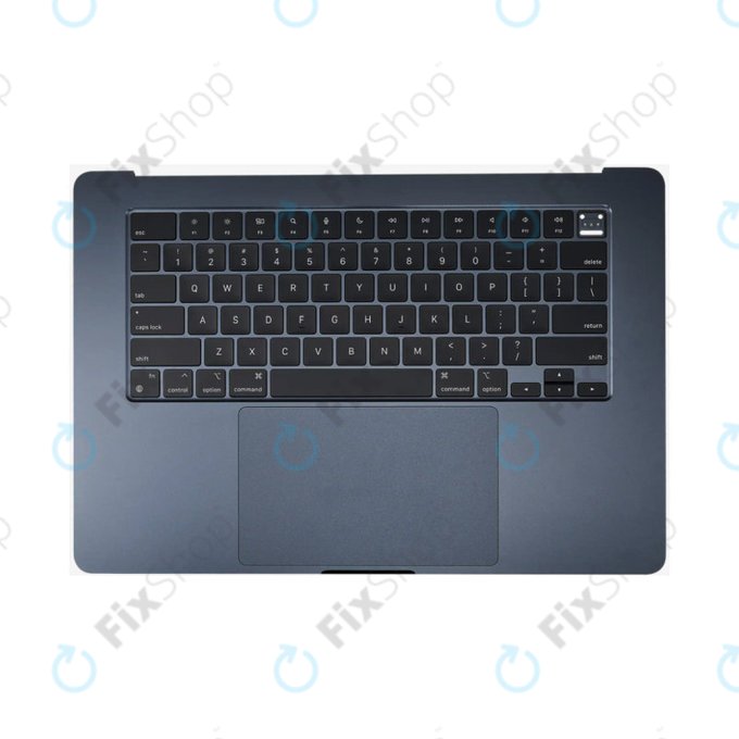 Горен корпус с клавиатура за MacBook Air 15", A3114 (2024), с US клавиатура и батерия, Midnight, 661-40269, Genuine Apple