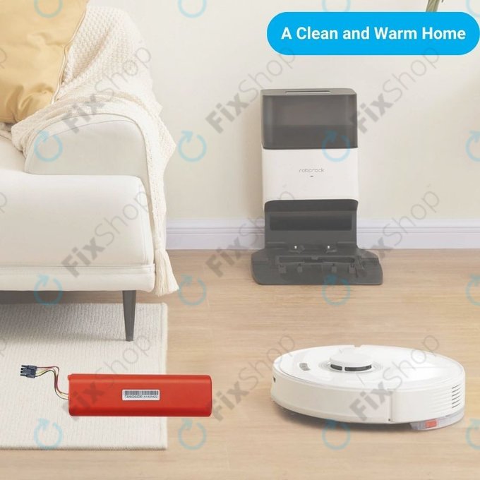 Батерия за Xiaomi Roborock S-series, T-series, Q-series, XJT-2P4S-6000, Li-Ion 14.4V 6000mAh