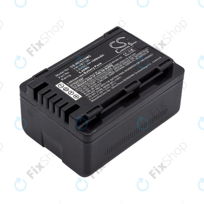 Батерия за Panasonic HC-V210, 1500mAh, Li-Ion, 3.6V, VW-VBT190, HQ