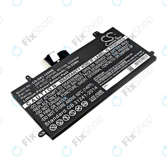 Батерия за Dell Latitude 5290, Latitude 12 5285, 5200mAh, Li-Pol, 7.6V, J0PGR, HQ