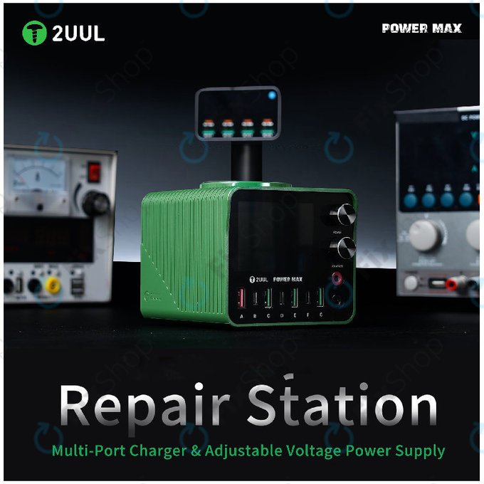 Многопортова зарядна станция 2UUL PC01, 200W