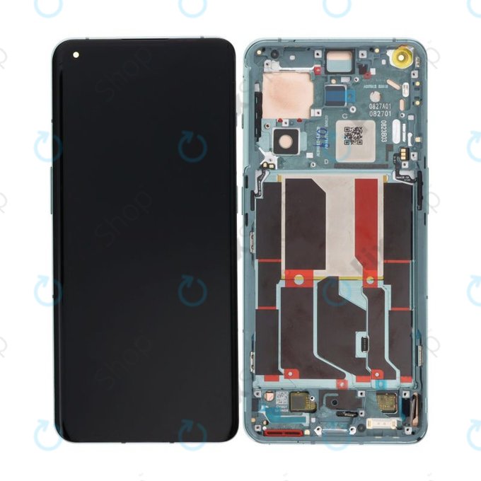 Дисплей OLED за OnePlus 10 Pro NE2210 NE221, Emerald Forest, Тъчскрийн с рамка