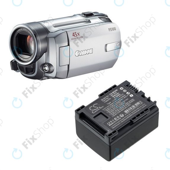 Батерия за Canon FS10, FS11, FS100, 890mAh, Li-Ion, 7.4V, BP-808, HQ