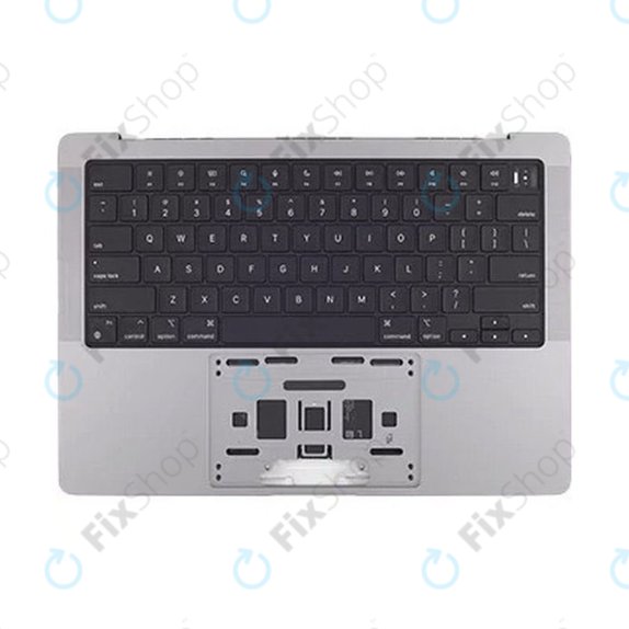 Горен корпус с клавиатура за MacBook Pro 14", A2442 (2021), A2779 (2023), с US клавиатура и батерия, Space Gray, 661-21972, Genuine Apple