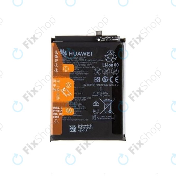 Батерия за Huawei P Smart (2021), HB526488EEW, 5000mAh, 24023342, Genuine Service Pack