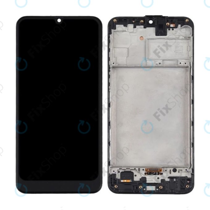 дисплей за Samsung M31 M315F, Тъчскрийн и рамка, Space Black, TFT