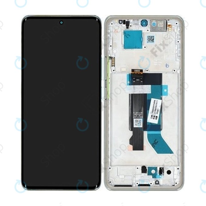 Дисплей за Xiaomi Redmi Note 14 Pro 5G 24090RA29G, Coral Green, Тъчскрийн с рамка, 56002500O1600 Genuine Service Pack