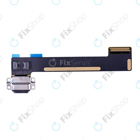 Конектор за зареждане c гъвкав кабел за Apple iPad Mini 4, Mini 5, черен, Black