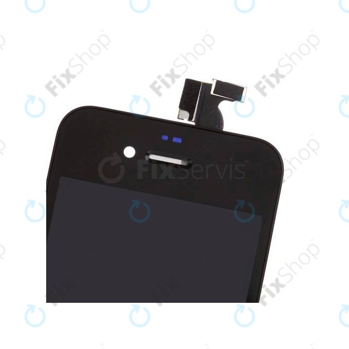 Дисплей за iPhone 4S, Black, Тъчскрийн с рамка