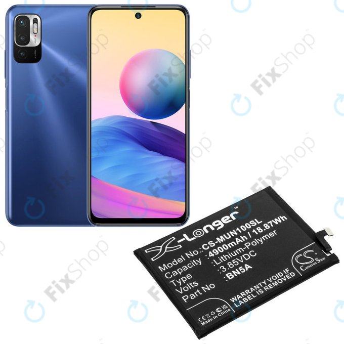 Батерия за Xiaomi Poco M3 Pro, Redmi Note 10, Note 11, 4900mAh, Li-Pol, 3.85 V, BN5A, HQ