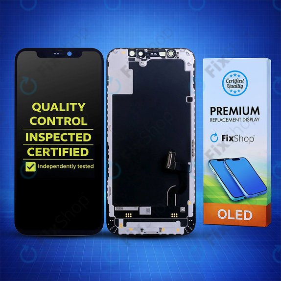 Дисплей Hard OLED за iPhone 14, Тъчскрийн с рамка, FixPremium