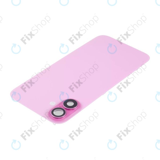 Задно стъкло на корпус + стъкло на камера + метална пластина + MagSafe магнит за iPhone 16, Pink