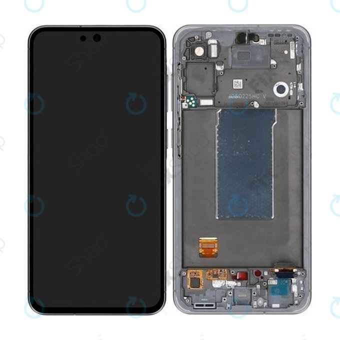 Дисплей OLED за Samsung A56 A566E, Awesome Graphite, Тъчскрийн с рамка