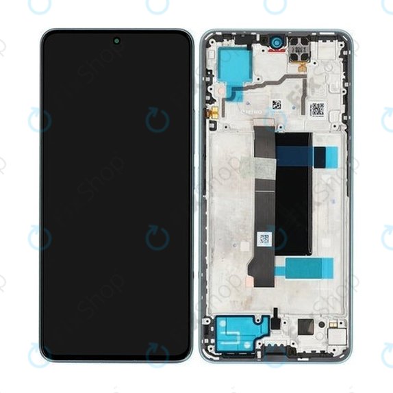 Дисплей за Xiaomi Redmi Note 13 Pro 5G 2312DRA50C, Ocean Teal, Тъчскрийн с рамка, 5600010N1600 Genuine Service Pack