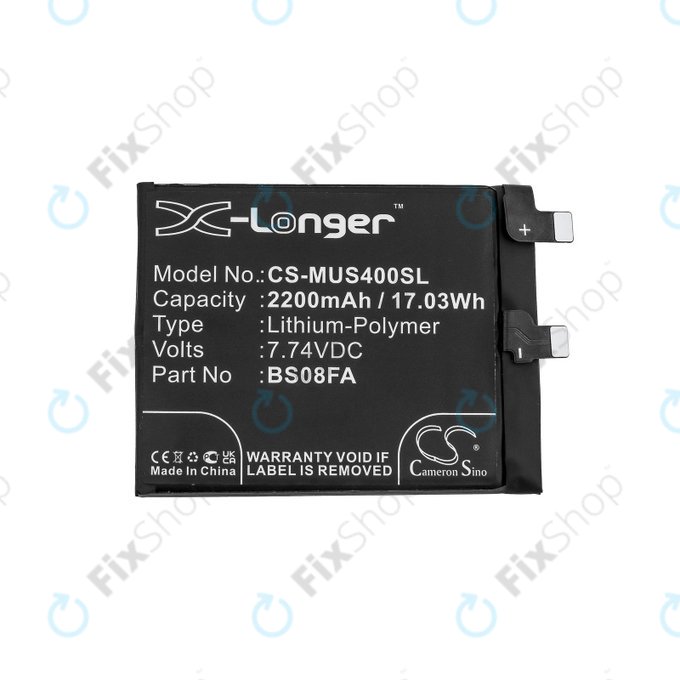 Батерия за Xiaomi Black Shark 4, 2200mAh, Li-Pol, 7.74 V, BS08FA, HQ