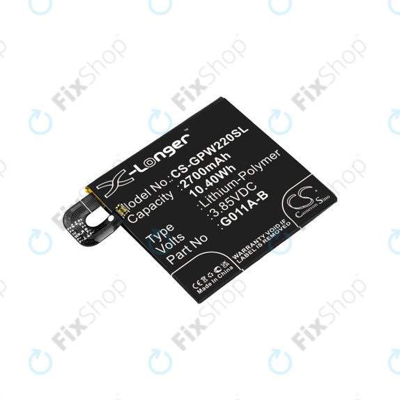Батерия за Google Pixel 2 G011A, 2700mAh, Li-Pol, 3.85 V, G011A-B, HQ