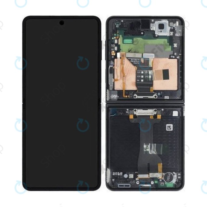 Дисплей за Samsung Z Flip 7 F766B, Jetblack, Тъчскрийн с рамка, GH82-37581C Genuine Service Pack