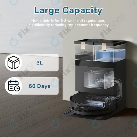 Торбичка за прах, 4 бр. за Ecovacs Deebot T30c, T50-series, T80-series, X8-series, X9 Pro-series