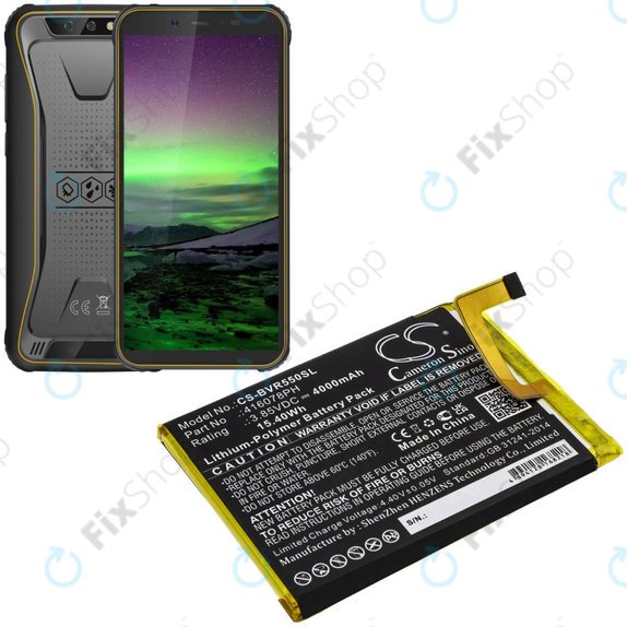 Батерия за Blackview BV5500, 4000mAh, Li-Pol, 3.85V, 416078PH, HQ