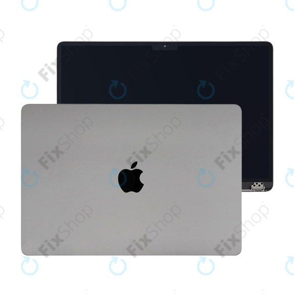 LCD дисплей за MacBook Air 15", A3114 (2024), с предно стъкло и капак, Space Gray, 661-40259, Genuine Apple