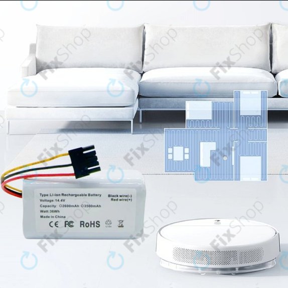 Батерия за Xiaomi Mi Robot Vacuum Mop 2 Lite, E10, Li-Ion 14.4V 2600mAh