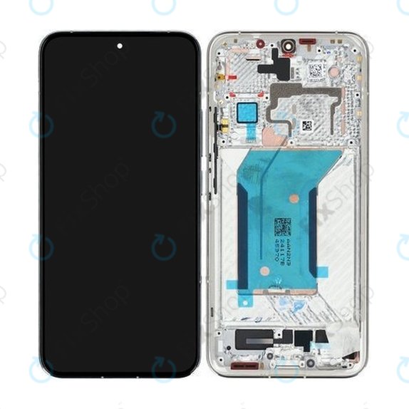Дисплей за Xiaomi 14 23127PN0CC, White, Тъчскрийн с рамка, 56000500N300 Genuine Service Pack