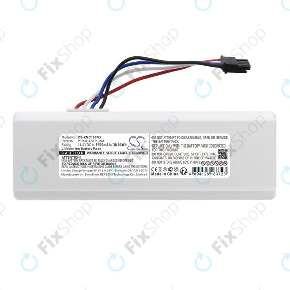 Батерия за Xiaomi Dreame MC1808, Roborock 1C, Li-Ion 14.4V 2500mAh, P1904-4S1P-MM, HQ