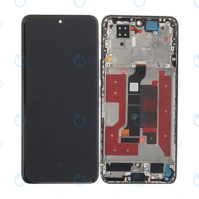Дисплей OLED за Honor 200, тъч стъкло с рамка, Black