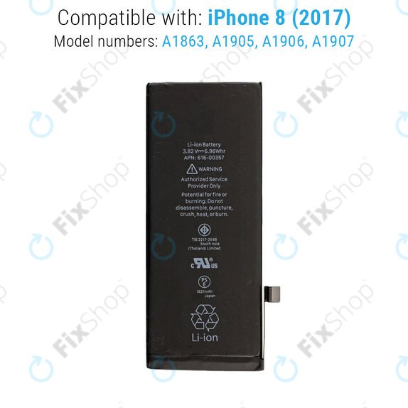 Батерия за iPhone 8, 1821mAh