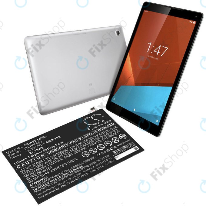 Батерия за Vodafone Tab Prime 7, 5500mAh, Li-Pol, 3.85V, TLP058B2, HQ