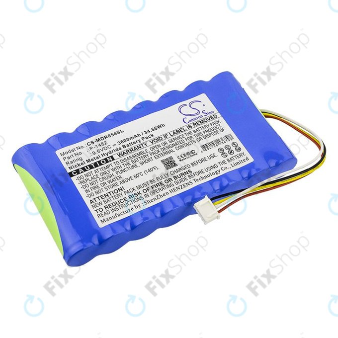 Батерия за Chauvin Arnoux 6116, 8335, Scopix Mobiles Oscilloscope II, Megger CA 6543, 3600mAh, Ni-MH, 9.6V, P-1482, HQ