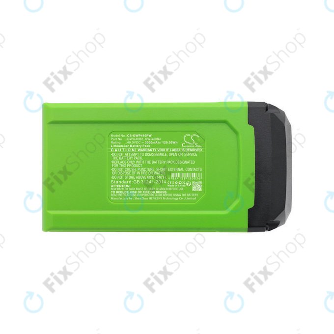 Батерия за AKU tools Greenworks, 3000mAh, Li-Ion, 40V, GWG40B2, HQ
