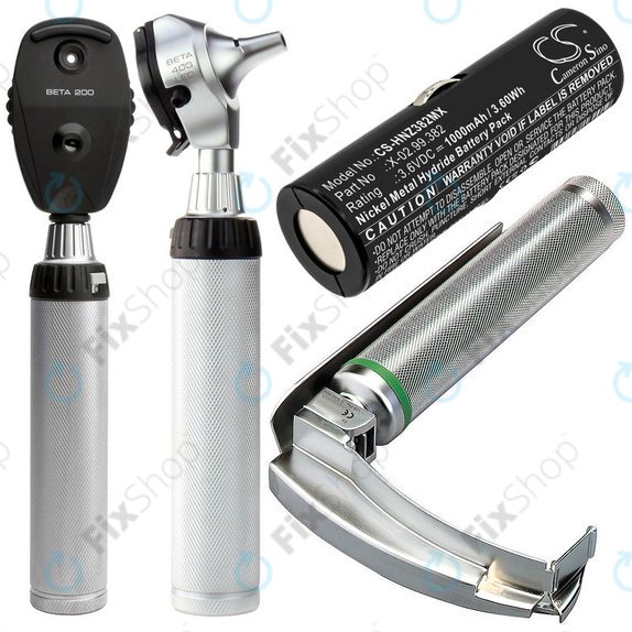 Батерия за Heine Ophthalmoscope Beta 200, 1000mAh, Ni-MH, 3.6V, X-02.99.382, HQ