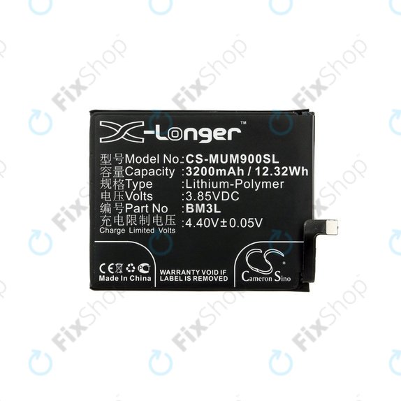 Батерия за Xiaomi Mi 9, 3200mAh, Li-Pol, 3.85 V, BM3L, HQ