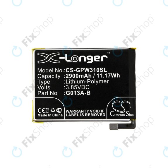 Батерия за Google Pixel 3, 2900mAh, Li-Pol, 3.85 V, G013A-B, HQ