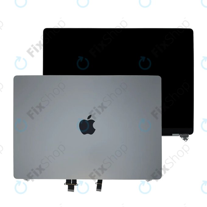 LCD дисплей за MacBook Pro 16", A3403 (2024), с предно стъкло и капак, Silver, 661-42323, Genuine Apple