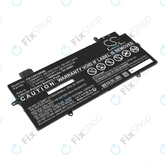 Батерия за Lenovo Thinkpad X1 Carbon G9, G10, X1 Yoga Gen 6, 7, 3600mAh, Li-Pol, 15.44V, 5B10W13973, HQ