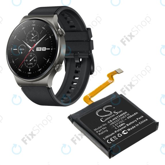 Батерия за Huawei Watch 3, GT2 Pro, 450mAh, Li-Pol, 3.87 V, HB532729EFW, HQ