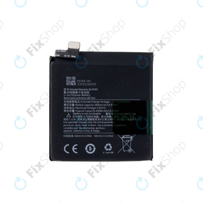 Батерия за OnePlus 7 Pro, BLP699, 4000mAh