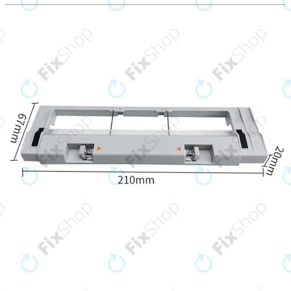 Капак на основната четка за Xiaomi Mi Robot Vacuum Mop (Mijia 1C), 2 (Mijia 2C), 2 Pro+ (Mijia 1T), сребърен, Silver