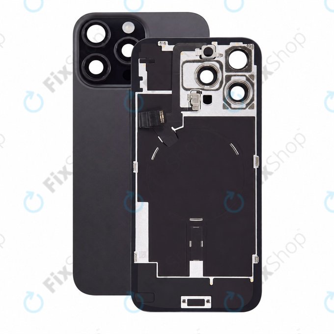Стъкло на задния капак за iPhone 16 Pro Max, Black Titanium, Pulled A