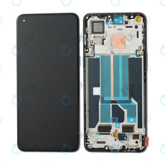 дисплей OLED за OnePlus Nord 2 5G, Тъчскрийн и рамка, Grey Sierra