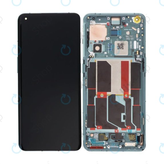 Дисплей OLED за OnePlus 10 Pro NE2210 NE221, Emerald Forest, Тъчскрийн с рамка