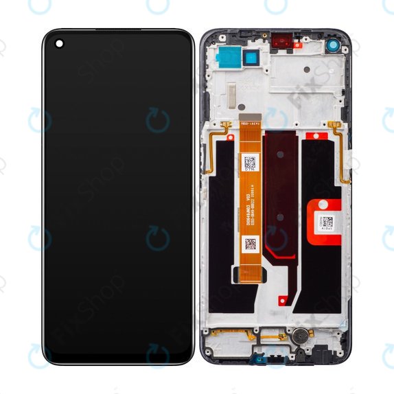 дисплей за Oppo A54 5G, A74 5G, Тъчскрийн и рамка, Fluid Black, TFT