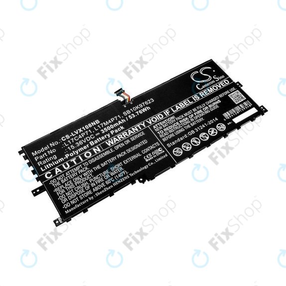 Батерия за Lenovo ThinkPad X1 Yoga 2018, 3500mAh, Li-Pol, 15.36V, L17C4P71, HQ