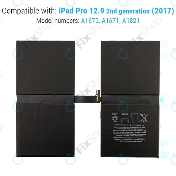 Батерия за iPad Pro 12.9" (2nd Gen 2017), 10891mAh
