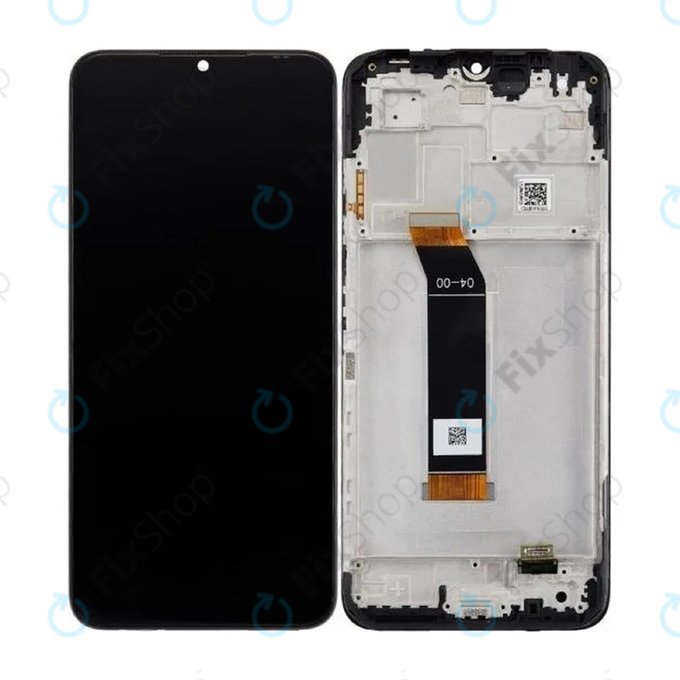 дисплей за Xiaomi Poco M4 5G 22041219PG, Тъчскрийн и рамка, 560005L19P00, Power Black, Genuine Service Pack