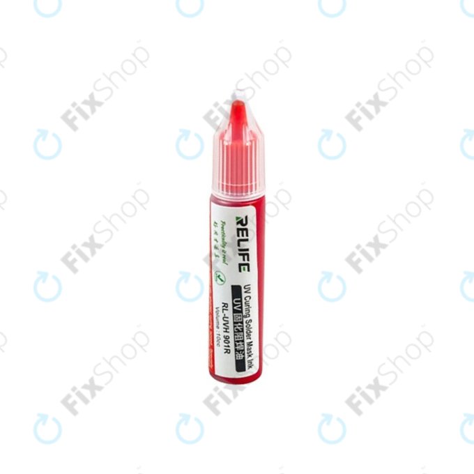 UV втвърдяваща се спойка маска – 10ml (червена), Relife RL-UVH901R
